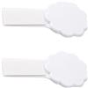 2 sollevatori adesivi per sedile WC, copriwater con maniglia in plastica