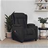 vidaXL Poltrona Elettrica Massaggiante in Tessuto Sedia Relax Colori Diversi vidaXL