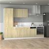 vidaXL Set di Mobili Porta TV 7 pz "Lyon" Rovere Sonoma in Truciolato vidaXL