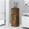 vidaXL Armadio da Bagno Nero 30x30x95cm Truciolato Madia Scaffale Armadietto vidaXL