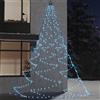vidaXL Albero da Parete con Gancio Metallico 720 LED Bianco Freddo 5 m Natale vidaXL