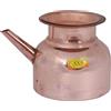 SSA Rame Ramjhara Pentola con Coperchio Volume 1500 ML Lota Kalash Acqua Pasti Vetro