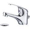 taniashop RUBINETTO LAVABO IN ACCIAIO INOSSIDABILE FUTURA 1601 KIT CON SCARICO POP-UP