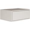 Comodino Sospeso Framme 50 Cm Weiss Elegante E Minimalista per Camera Da Letto C