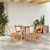vidaXL Tavolo Pieghevole a Farfalla 150x90x75cm/120x70x75cm Massello di Teak vidaXL