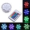 DHD LAMPADA 10 LED LUCE CON TELECOMANDO ACQUARIO SOMMERGIBILE RGB IP65 IMPERMEABILE