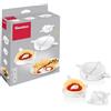 METALTEX SET 3 FORME RAVIOLI STAMPO CALZONI PANZEROTTI PASTA FRESCA