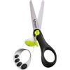 Maped Forbice Koopy per Bambini Taglio a Zig Zag Nero Verde e Bianco 37910