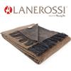 Lanerossi Plaid in misto cashmere con frange di LANEROSSI Art. SAVOIA Var. 04 BEIGE - cm 1