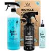 Peaty's Kit Pulizia Bici - Lavare, Sgrassare e Lubrificare, Set con Detergente, Sgrassatore e Lubrificante a Secco per Catena, Kit Pulizia Completo per Manutenzione, Sicuro su MTB, Strada e E-Bike