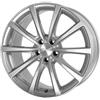 Brock B32 Brock 8,5 x 19 et 45 girobulloni 5 x 108 Hub centraggio 63,4 580081035, Cristallo Argento Verniciato
