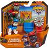 Spin Master Rubble & Crew, Set personaggi Charger e Wheeler, con 85gr di sabbia e 2 accessor