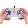 SEGA GENESIS GAMEPAD WHITE 6 BUTTONS TURBO FIRE MEGA DRIVE Compatible 16 BIT