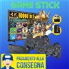 GAME STICK 10000 GIOCHI CONSOLE TV HDMI 4K 2 CONTROLLER RETRO PREINSTALLATI SIMU