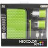 Twodots Neocolor Green Kit 11 in 1 Pack Accessori nintendo 3ds xl
