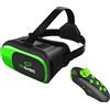 VR BOX OCCHIALI 3DREALTA' VIRTUALE CON TELECOMANDO WIRELESS BLUETOOTH CONTROLLE