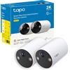Tapo C410 Telecamera per Interni ed Esterni Senza Fili 2K 3MP Batteria durata