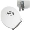 ANFEL Parabola Satellitare 80 cm Supporto Disco in Ferro Disco in Acciaio Ideale per