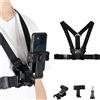 RobertAgor ALLPRESS IMBRACATURA PETTO PER ACTION CAM VIDEO SUPPORTO TORACE 360° CELLULARE AS-08125