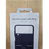 Samsung Clear Silicone Cover with Ring per Galaxy Z Flip4 Originale