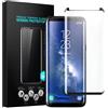 Pellicola Vetro Temperato Curvo Per Samsung Galaxy S8-S8 PLUS protezione schermo