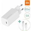 Xiaomi CARICABATTERIE 65W Originale Fast Charger with GaN Tech EU 6934177722851