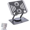 SC0 SUPPORTO TAVOLO DISSIPATORE VENTOLA 360° TABLET E NOTEBOOK DISSIPAZIONE CALORE