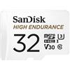 SanDisk High Endurance microSDHC da 32 GB per dash cam e monitoraggio domestico,