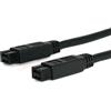 StarTech.com 10 ft 1394b Firewire Cable 9-9 Pin M-M 305 m Nero (10FT 1394B FIREW