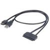 Akasa Flexstor eSATA USB cavo SATA 04 m Nero (Akasa Flexstor eSATA Cable for 2.5