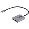 StarTech.com Adattatore USB-C HDMI - USB C HUB MST a Doppio HDMI 4K 60Hz - Conve