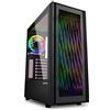 SHARKOON RGB Wave ATX-MIDI-Tower House senza alimentazione (parte laterale con W
