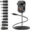 Zolt Adattatore Universale da AC DC 3V 4,5V 5V 6V 7,5V 9V 12V 2A Alimentatore Sw