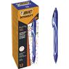 BIC Intensity Quick Dry, Penne Gel Blu, Punta Media 0,7mm, Inchiostro Scorrevole