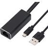Colexy Adattatore Ethernet per Fire TV Stick & Chromecast Micro USB a RJ45 LAN
