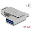 Delock Doppia memory stick USB 3.2 da 64 GB (USB-C e USB-A)