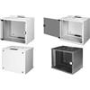 DIGITUS Custodia da parete DIGITUS 9U 460x540x400 SOHO/non assemblata/porta in vetro/gri