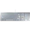 CHERRY - HIGH LEVEL KBD COMBOS KC 6000 SLIM FOR MAC - Keyboard - Corded - QWERTY - Silver/White