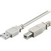 OEM CAVO USB A/B M/M 10MT GRIGIO - POLYBAG PER STAMPANTI CC-100104-010-G-P