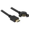 Delock Cavo Delock HDMI A maschio HDMI A femmina per installazione angolato a 110 1 m