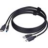 StarTech.com Cavo KVM HDMI e USB 5Gbps da 1,8m, Cavo Combinato HDMI 2.0 4K 60Hz