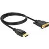 Delock ProduktbeschreibungDelock Videokabel-DisplayPort bis DVI-D-1 m TypVideokabel-Sin