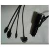 MEDIAKING KIT 4 IN 1 DI RICARICA AUTO PER IPHONE E SAMSUNG 30 PIN 8 PIN MICRO