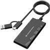 Conceptronic BIAN10B lettore di schede USB 3.2 Gen 1 (3.1 Gen 1) Type-A/Type-C N