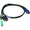 LevelOne ACC-3201 cavo per tastiera video e mouse Nero 18 m