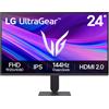 LG Monitor Full HD 24G411A-B 24" Serie G411A Full HD IPS HDR 144Hz (O/C) G-Sync