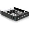 Delock Fr Einbau in 3.5" Schacht Anschlsse innen 1 x SATA 22 Pin Stecker auen 1 x SATA