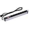 VALUE 19" 1UH PDU 7 - WAY SOCKET 45 WITH OVERLOAD PROTECTOR 2M