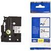 Brother NASTRO LAMINATO BLK/W TZEFX251