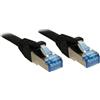 LINDY___ Lindy 47182 cavo di rete Nero 7,5 m Cat6a S/FTP (S-STP)
